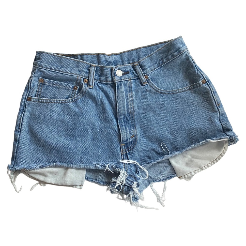 Levi’s 550 Denim Cut Off Super Short Jean Shorts